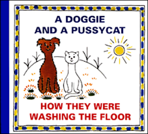 A Doggie and a Pussycat - How they were washing the Floor – Josef Čapek