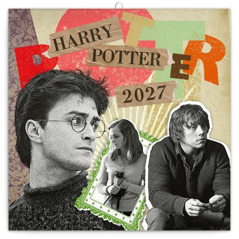 Kalendář 2027 poznámkový: Harry Potter, 30 x 30 cm