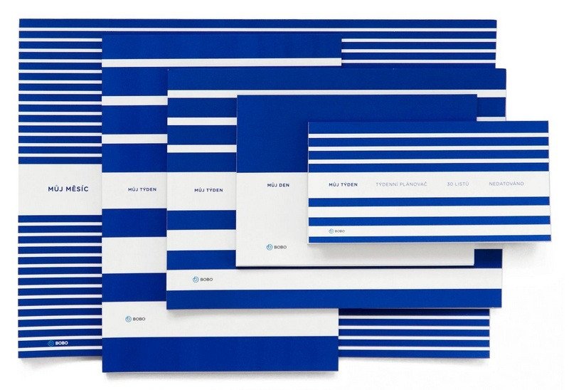 BOBO Kompletní set nedatovaných plánovačů (balíček 5 produktů) – -