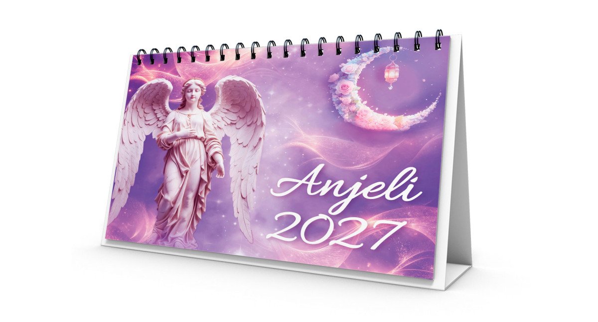 Kalendár Anjeli 2027 – stolový – Jitka Saniová
