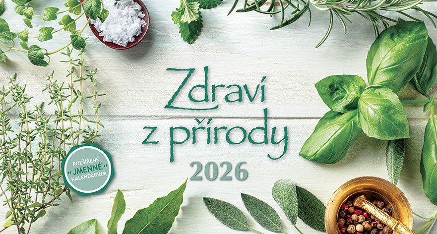 Kalendář 2026 Zdraví z přírody, stolní, 28 x 15 cm