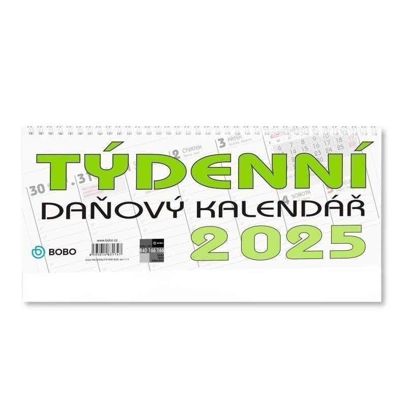 BOBO Stolní daňový kalendář 2025