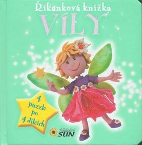 Říkanková knížka Víly - 4 puzzle po 4 dílcích