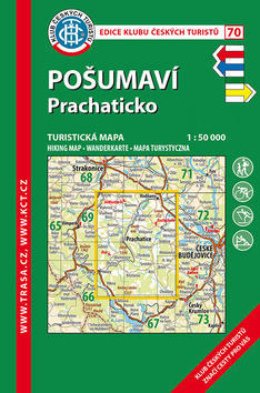 KČT 70 Pošumaví, Prachaticko - 1:50 000