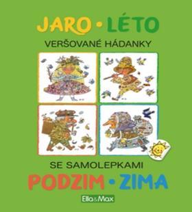 Jaro, léto, podzim, zima - Veršované hádanky se samolepkami - Iva Nováková; Helena Zmatlíková