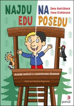 Najdu Edu na posedu - Hledání rozdílů s logopedickou říkankou - Jana Havlíčková; Ilona Eichlerová