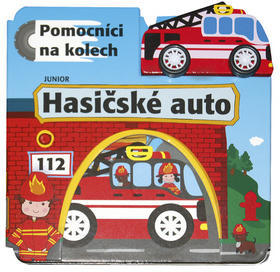 Hasičské auto Pomocníci na kolech - + dřevěné, ekologicky nezávadné autíčko