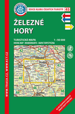 KČT 45 Železné hory - 1:50 000