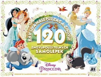 Disney Princezny Bav se a nalepuj zas a znovu! - 120 znovupoužitelných samolepek