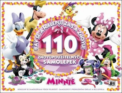 Minnie Bav se a nalepuj zas a znovu! - 110 znovupoužitelných samolepek