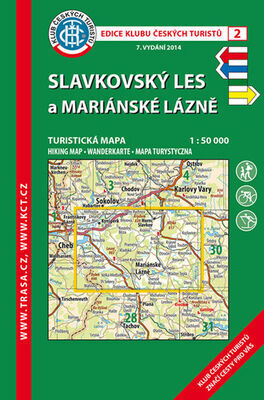 KČT 2 Slavkovský les a Mariánské Lázně - 1:50 000