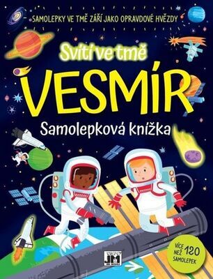 Samolepková knížka Vesmír - Svítí ve tmě