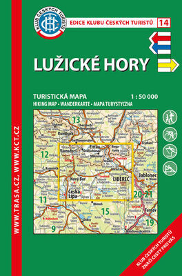 KČT 14 Lužické hory - 1:50 000