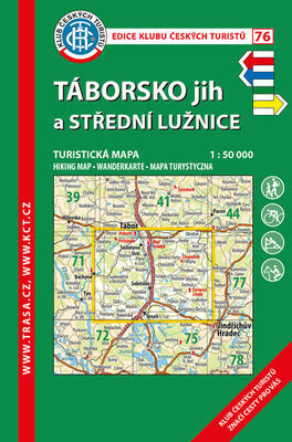 KČT 76 Táborsko jih a Střední Lužnice - 1:50 000