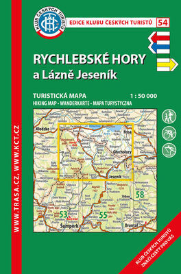 KČT 54 Rychlebské hory a Lázně Jeseník - 1:50 000