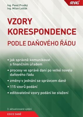 Vzory korespondence podle daňového řádu - Pavel Prudký; Milan Lošťák