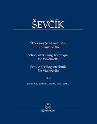 Škola smyčcové techniky pro violoncello - op. 2, sešit I a II - Otakar Ševčík