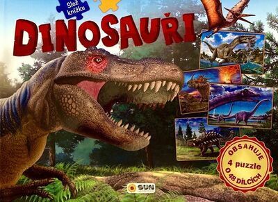 Dinosauři - Obsahuje 4 puzzle o 48 dílcích