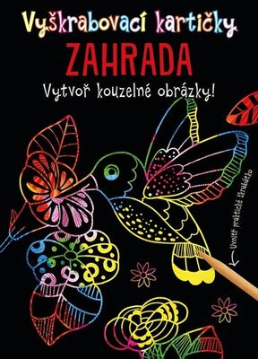 Vyškrabovací kartičky ZAHRADA - Vytvoř kouzelné obrázky! + škrabátko