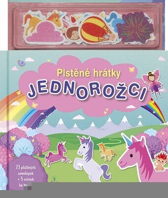 Plstěné hrátky Jednorožci - + 28 plstěných samolepek a 5 scén ke hraní