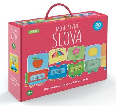 Moje první slova - 10stránková knížka + 20 dílků puzzle