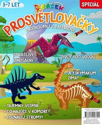 Prosvětlovačky Dinosauři & to nej! - Dráček Prozkoumej s baretkou