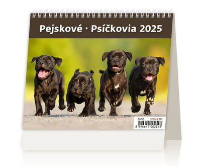 Pejskové 2025 - stolní kalendář