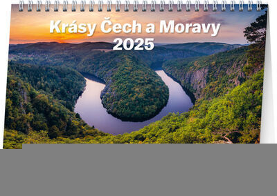 Krásy Čech a Moravyy 2025 - stolní kalendář