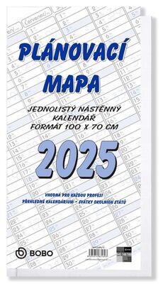 Plánovaná roční mapa 2025 - nástěnný kalendář