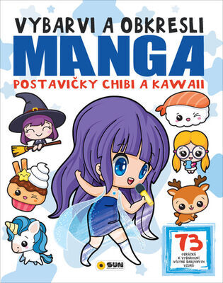 Manga postavičky Chibi a Kawaii - Vybarvi a obkresli