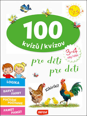 100 kvízů/kvízov pro děti/pre deti - 3-4 roky/rokov