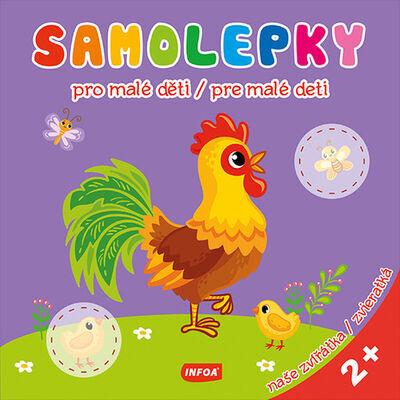 Samolepky pro malé děti/pre malé deti - naše zvířátka/zvieratká